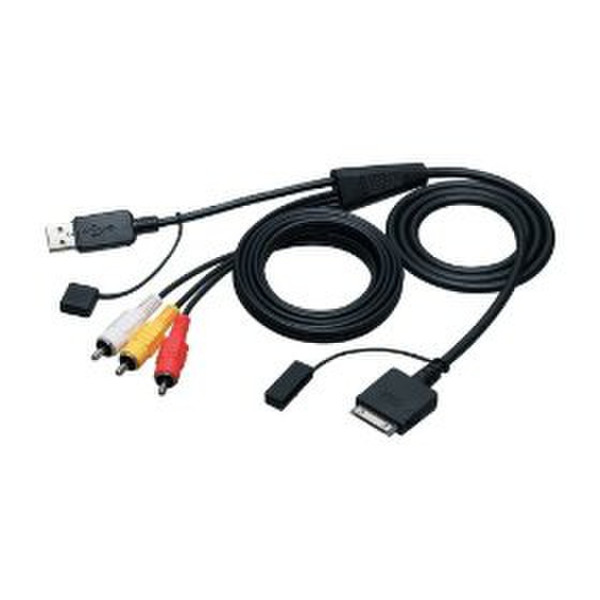 JVC KS-U20 USB 3 x RCA Черный адаптер для видео кабеля