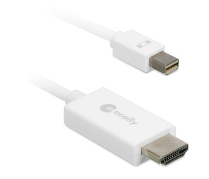 Macally MD-HDMI6C 1.8m Mini DisplayPort HDMI Weiß Videokabel-Adapter