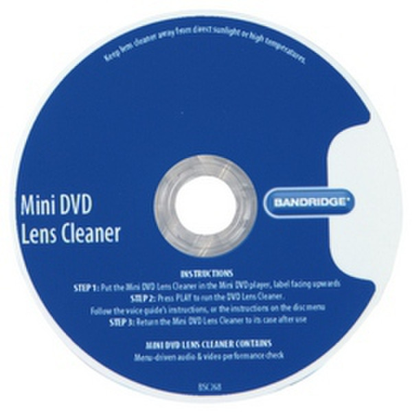 Bandridge BSC268 CD's/DVD's equipment cleansing kit