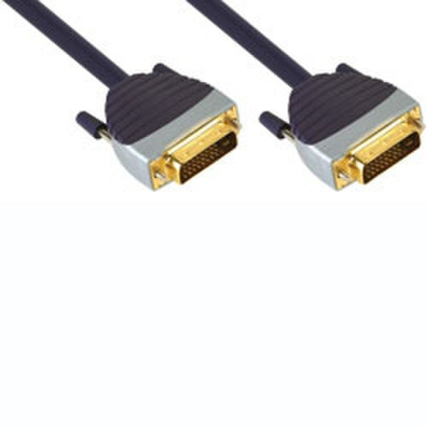 Bandridge SVL1402 2m DVI-D DVI-D Black,Grey DVI cable
