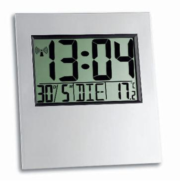 TFA 98.1056.54 Silver alarm clock