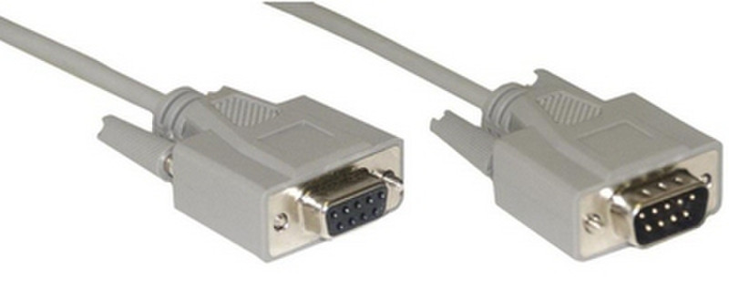 MCL MC313-10M 10m 9-pin D-Sub Male 9-pin D-Sub Female Grau Serien-Kabel