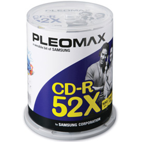Samsung Pleomax CD-R 700MB, Cake Box 100-pk 700MB 100Stück(e)