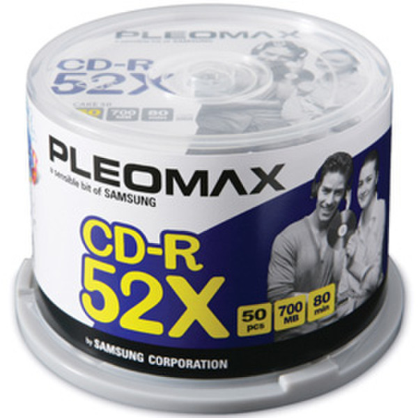 Samsung Pleomax CD-R 700MB, Cake Box, 50-pk 700MB 50Stück(e)