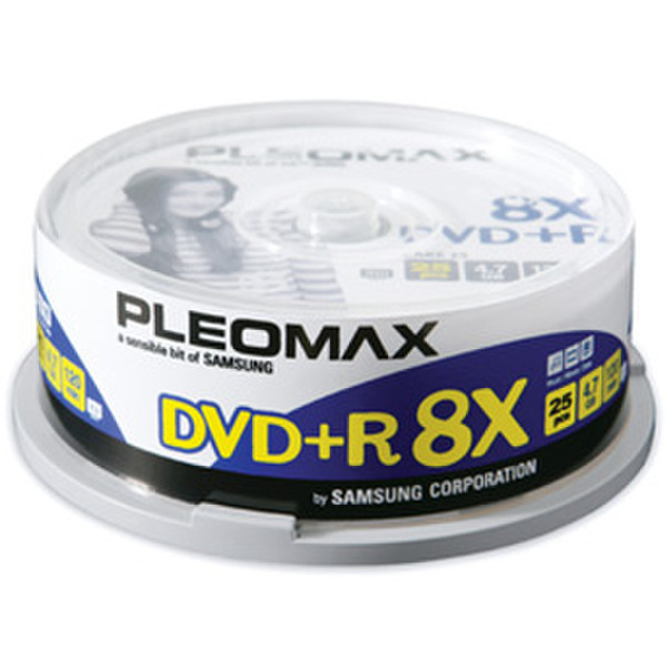 Samsung Pleomax DVD+R 4.7GB, Cake Box 25-pk 4.7GB 25pc(s)