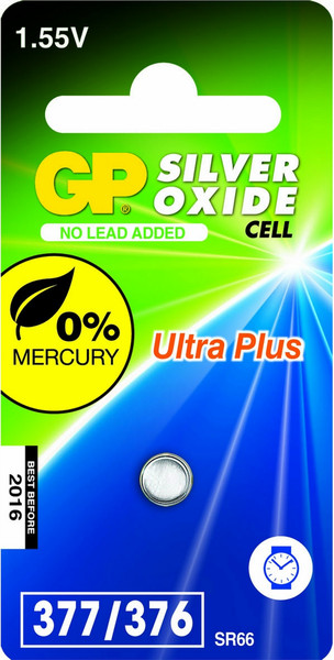 GP Batteries Silver Oxide Cell 377 Серебряно-цинковый 1.55В батарейки