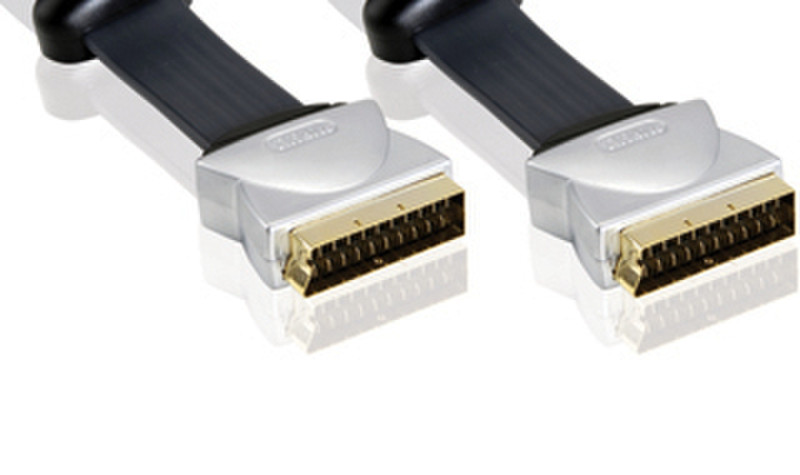 Profigold PGV781CI 0.75m SCART (21-pin) SCART (21-pin) Black,Silver SCART cable
