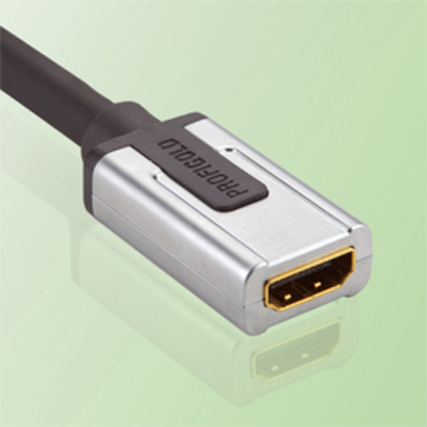Profigold PROD1300 HDMI-A FM DVI-D M Черный, Cеребряный кабельный разъем/переходник
