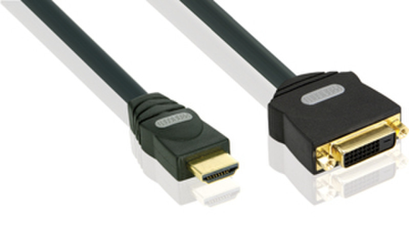 Profigold PGP1102CI HDMI M DVI-D FM Черный кабельный разъем/переходник