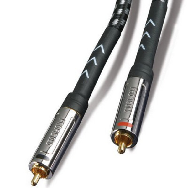 Profigold OXYA4201 1m 2 x RCA Black,Silver audio cable