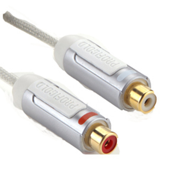 Profigold PROD3400 2m 3.5mm 2 x RCA Silver,White audio cable