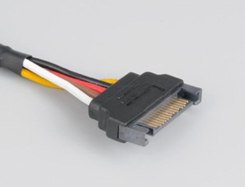 Akasa Sata Power Cable Extension 0.3м Черный кабель питания