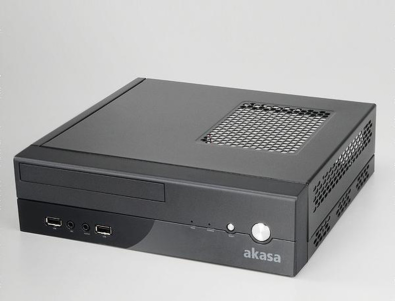 Akasa Crypto ITX Case 60w Case Desktop 60W Schwarz Computer-Gehäuse