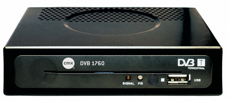 CMX DVB-T 1760 Schwarz TV Set-Top-Box
