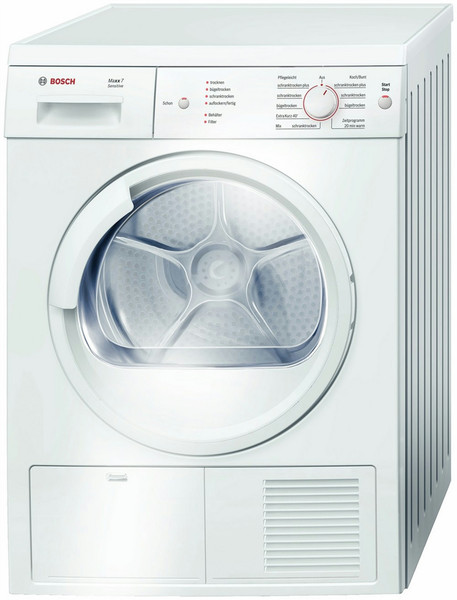 Bosch WTE86102 Freistehend Frontlader 7kg B Weiß Wäschetrockner