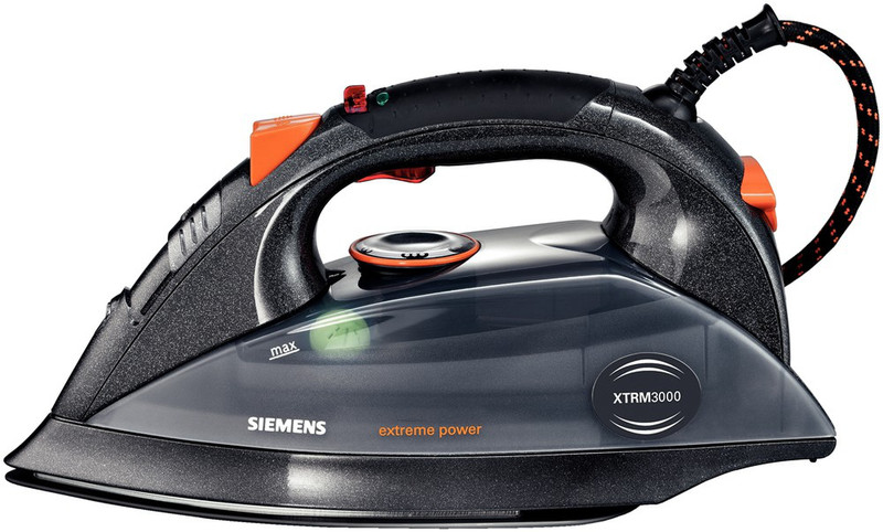 Siemens TS11EXTREM Dry & Steam iron 3000Вт Черный, Оранжевый утюг