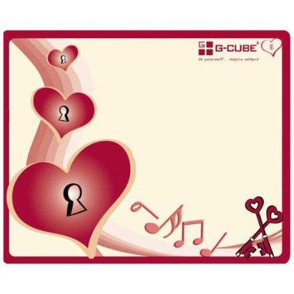 G-Cube GME-20S Beige,Red mouse pad