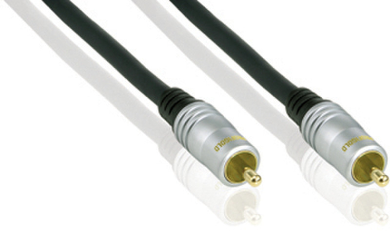 Profigold PGV6039CI 10m RCA RCA Black,Silver composite video cable