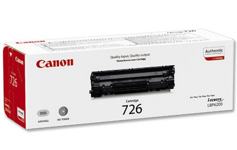 Canon CRG-726 Тонер 2100страниц Черный