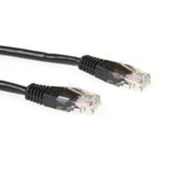 Advanced Cable Technology UTP Cat6 Patch 1m 1m Cat6 U/UTP (UTP) Schwarz Netzwerkkabel