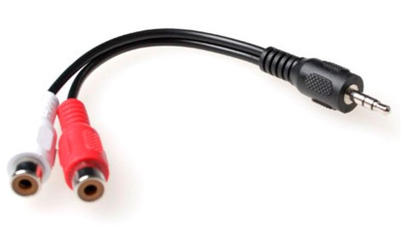 Advanced Cable Technology 0.15m 2x RCA/3.5mm 0.15m 2 x RCA 3.5mm Schwarz Audio-Kabel