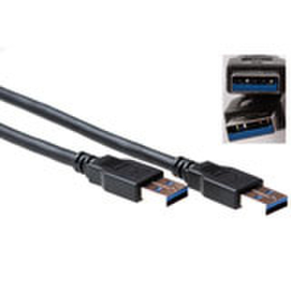 Advanced Cable Technology SB3013 2м USB A USB A Черный кабель USB