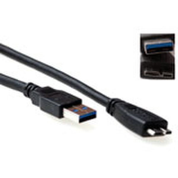 Advanced Cable Technology SB3031 2м USB A Micro-USB B Черный кабель USB