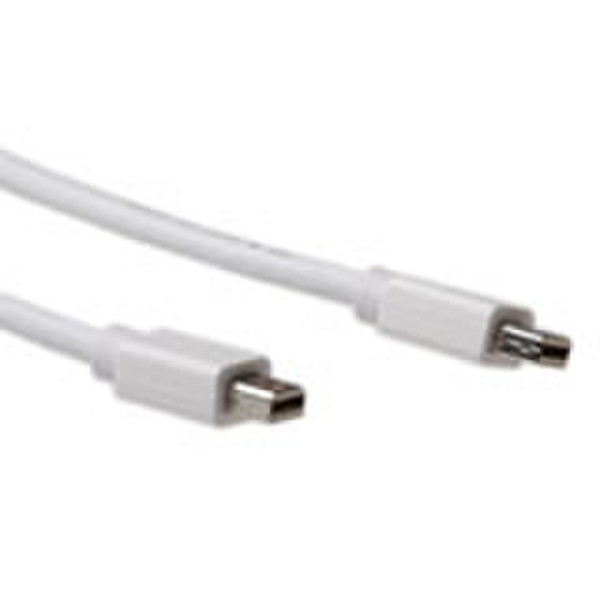 Advanced Cable Technology AK3959 1m Mini DisplayPort Mini DisplayPort White DisplayPort cable