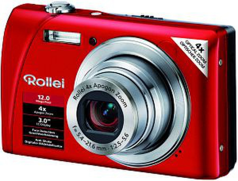 Rollei Flexline 200 Kompaktkamera 12MP 1/2.33Zoll CCD 3968 x 2976Pixel Rot
