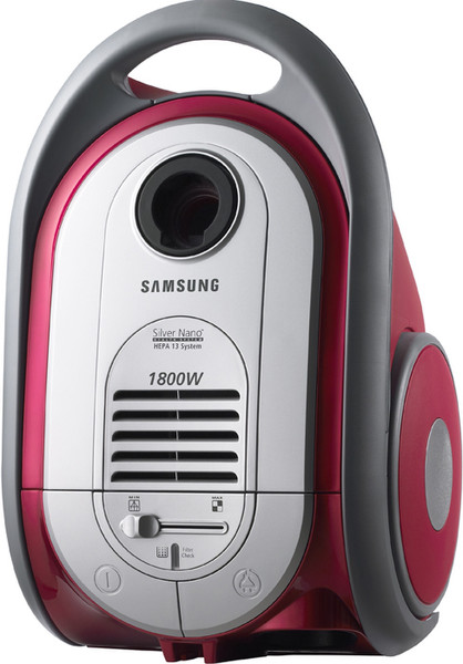 Samsung SC8305 Цилиндрический пылесос 3л 1800Вт Красный, Cеребряный