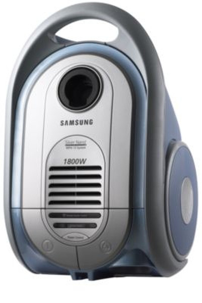 Samsung SC8355 Цилиндрический пылесос 3л 1800Вт Синий, Cеребряный
