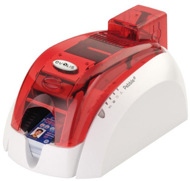 Evolis Pebble 4 300 x 300DPI Red,White plastic card printer
