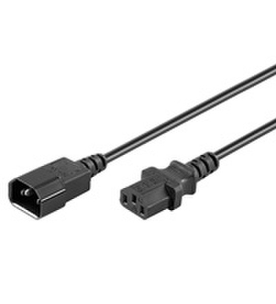 Wentronic 95124 0.5m Black power cable