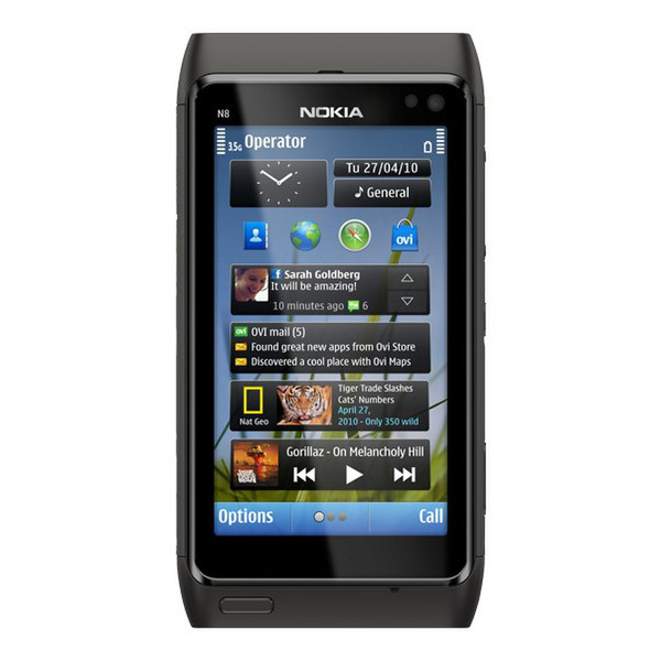Nokia N8 Single SIM Grau Smartphone