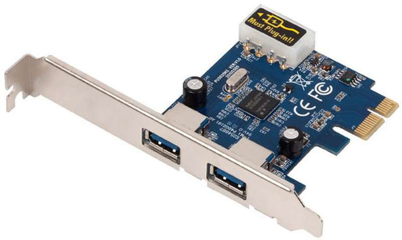 US Robotics 2-Port USB 3.0 Super Speed USB 3.0 Schnittstellenkarte/Adapter