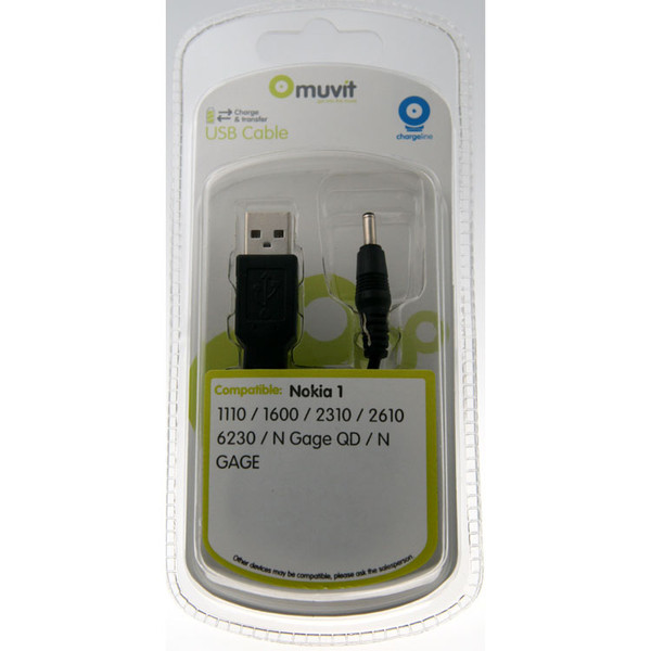 Muvit USB1600 Indoor Black mobile device charger