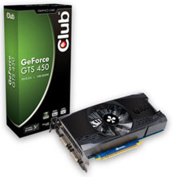CLUB3D CGNX-TS45024 GeForce GTS 450 1ГБ GDDR5 видеокарта