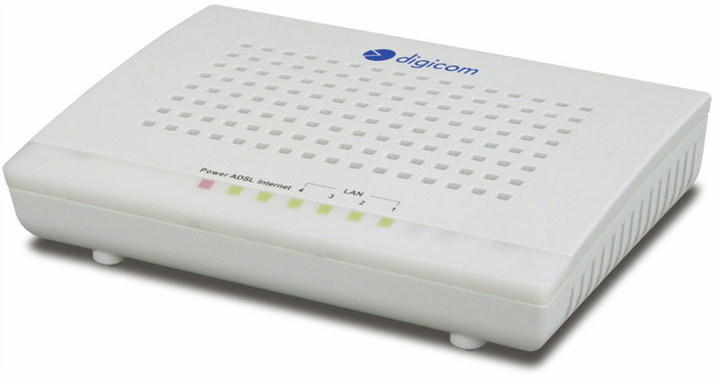 Digicom 8E4435 Подключение Ethernet ADSL2+ Белый проводной маршрутизатор