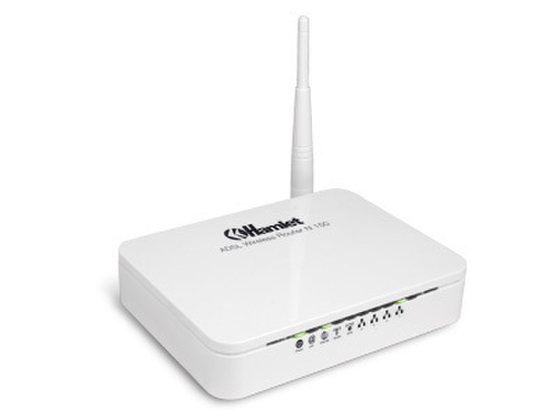Hamlet HRDSL150W Fast Ethernet White wireless router
