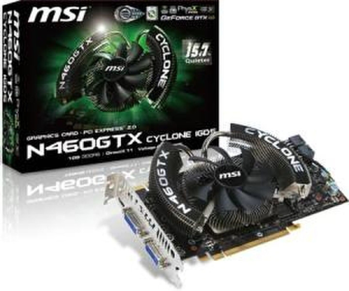 MSI N460GTX Cyclone 1GD5/OC GeForce GTX 460 1GB GDDR5