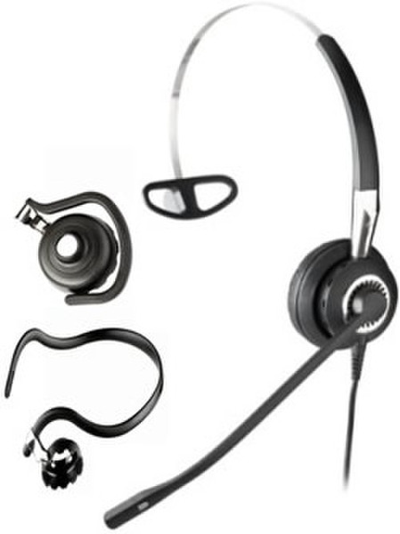 Jabra BIZ 2400 3in1 WB Balance Монофонический Заушины, Оголовье, Затылочная дужка Черный гарнитура