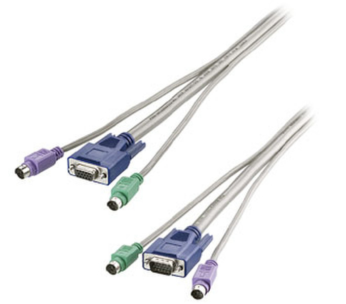 Equip Cable Set Standard 10,0 m 10m Tastatur/Video/Maus (KVM)-Kabel