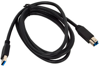 US Robotics USB 3.0 Super Speed Standard 6 ft 1.83m USB A USB B Black USB cable