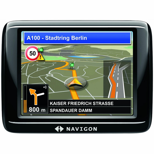 Navigon 20 Easy Tragbar / Fixiert 3.5Zoll Touchscreen 105g Schwarz Navigationssystem