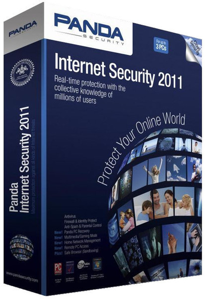 Panda Internet Security 2011, Box, RNW, 3U, 1Y 3user(s) 1year(s) Italian