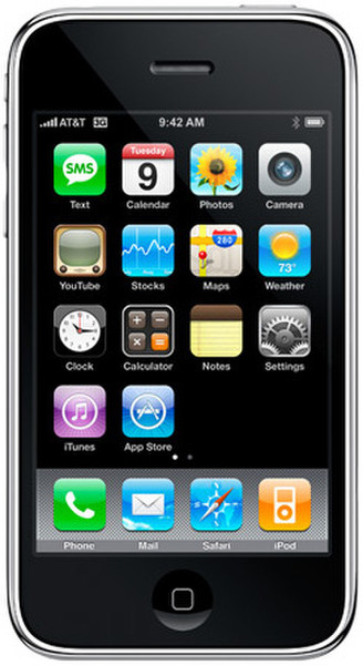 Apple iPhone 3GS 16GB Single SIM Black smartphone