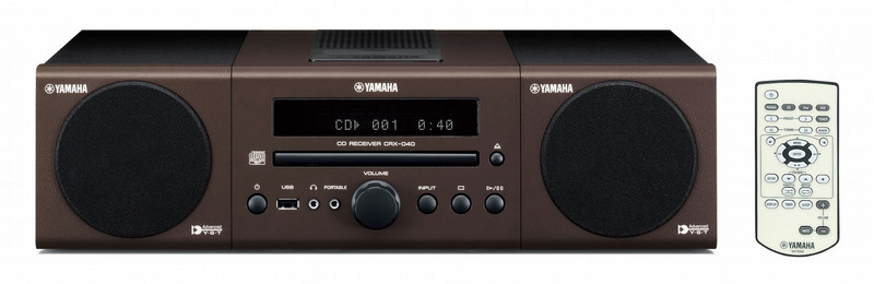 Yamaha MCR-040 Mini-Set 30W Braun