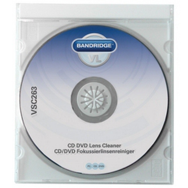 Bandridge VSC263 CD's/DVD's equipment cleansing kit