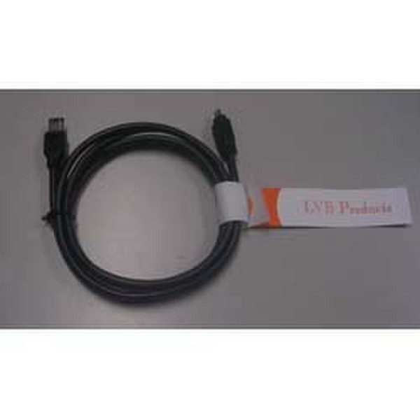 Micromel LVB5006 1.8m Schwarz Firewire-Kabel