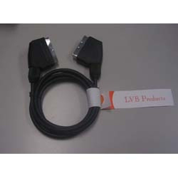 Micromel LVB1000 1.5m SCART (21-pin) SCART (21-pin) Black SCART cable